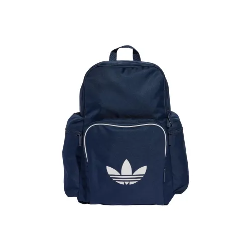 Adidas Originals Adicolor Переработанный полиэстер Рюкзак Унисекс Полуночный индиго и Белый