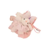 Большой бант: розовое кружевное платье