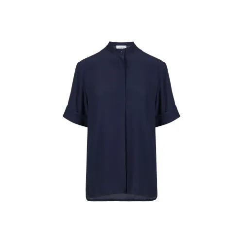 Цвет айсберга SS25 Рубашка Женская Синяя