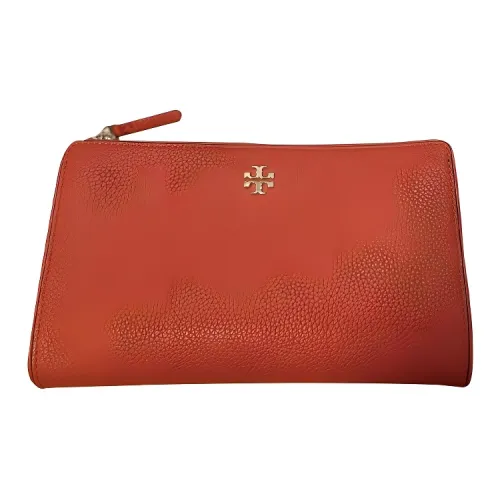 TORY BURCH Коровья кожа крупнозернистая Конверт Сумка через плечо Средняя Женская Оранжевая