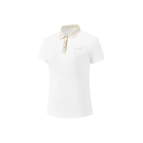 QIAODAN Sports Life Collection Поло WOMEN'S JORDAN Белый Дымчатый Серый