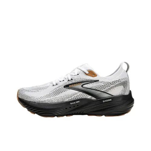 Brooks Glycerin 22 Slip Устойчивый к истиранию Низкий Топ Повседневные Беговые кроссовки Мужские Белый Серый