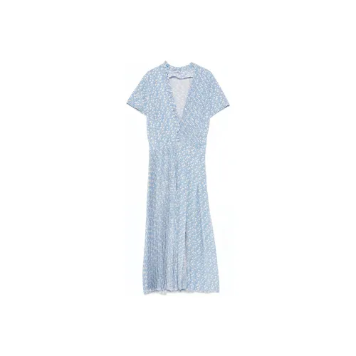 ERMANNO SCERVINO Blue Женские Короткие Платья с Рукавами