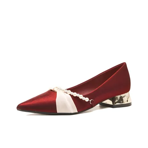 GOSO Грубый каблук Высокие каблуки Женские Красный