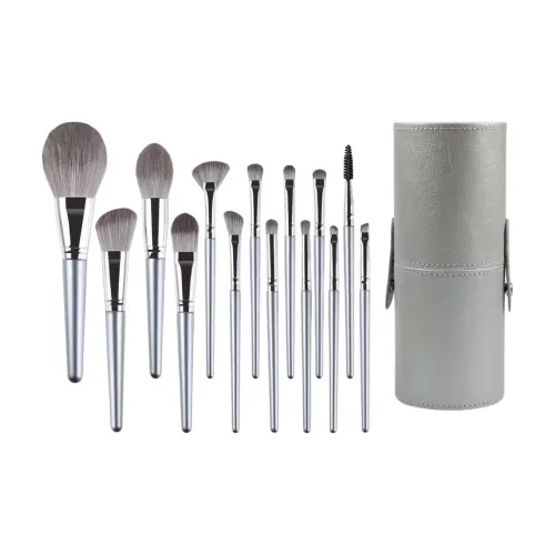 MAQINA Серебряный Набор Кистей для Макияжа Мягкий и Дружественный к Коже