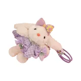 Маленький бант: фиолетовая клетка, юбка