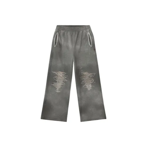 DIESEL Вязаные спортивные брюки мужские серые