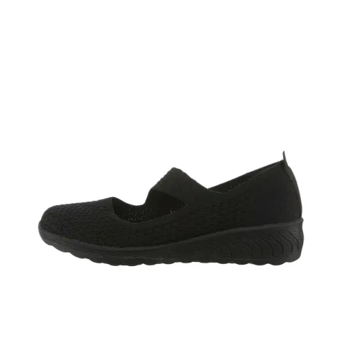 Skechers Женские повседневные туфли, черные, женские