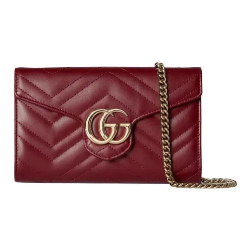 GUCCI GG Marmont Quilted кожа кошелек стандартный женский