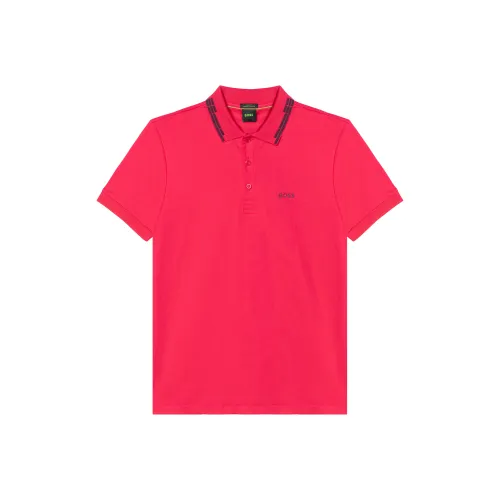 Hugo Boss Red Men's T-Shirts Hugo Boss Красные Мужские Футболки