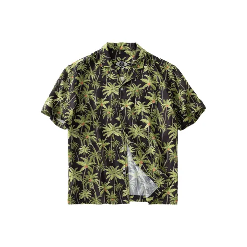 SOARIN YUPPIE ASPIRE Зеленый цветочный узор Мужская рубашка