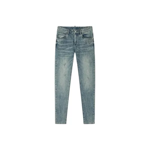 DILLO Light Blue Denim Men's Jeans DILLO Светло-голубые мужские джинсы