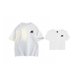 Бело-серый вереск, свободный покрой + белый укороченный