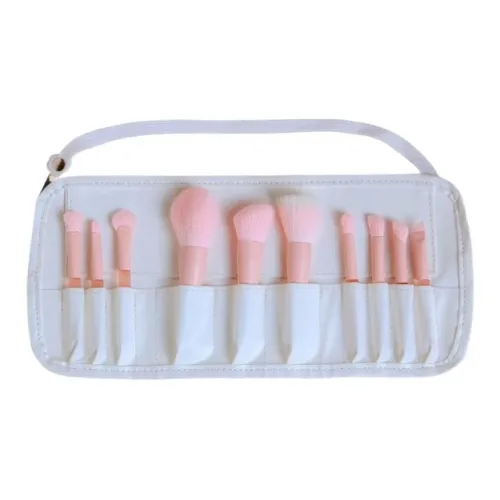 MAQINA Половина сахара Персиково-розовый Желе Мини Набор кистей для макияжа Мягкий и Дружественный к коже 10 шт + Сумка для кистей
