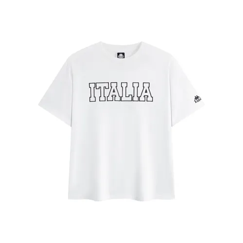 KAPPA 1916 Series T-Shirt Унисекс Корейский Белый