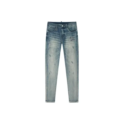 DILLO Light Blue Denim Men's Jeans DILLO Светло-голубые мужские джинсы