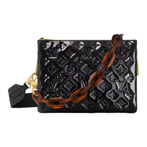 LOUIS VUITTON Coussin Телячья кожа Клатч Сумка Сумка через плечо Сумка через плечо Маленькая Женская Черная