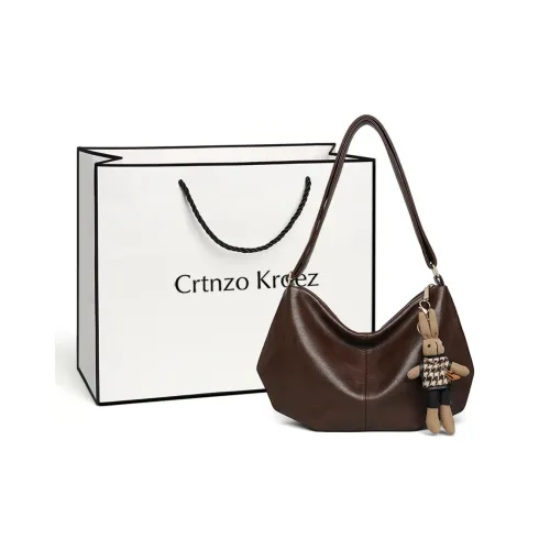 Crtnzo Kroez Коровья кожа Сумка через плечо Особенное издание Обычный Женская Кофе Экрю