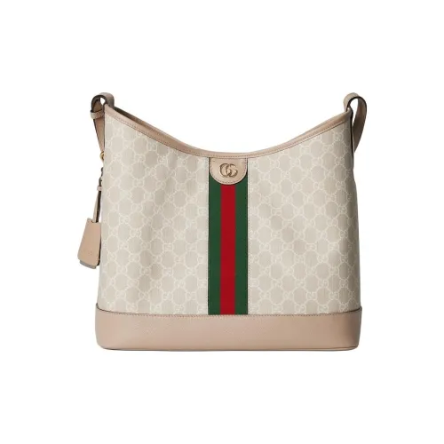 GUCCI Ophidia GG Supreme Холст Тоут Сумка Сумка для покупок Сумка через плечо Большая Женская Бежевая и Белая