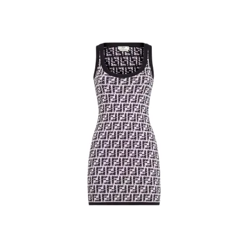FENDI Без рукавов Платье Женское Розовое