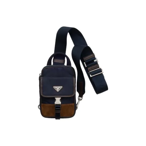 PRADA Nylon Чехол для телефона Стандартный Мужской Синий и Кофейный