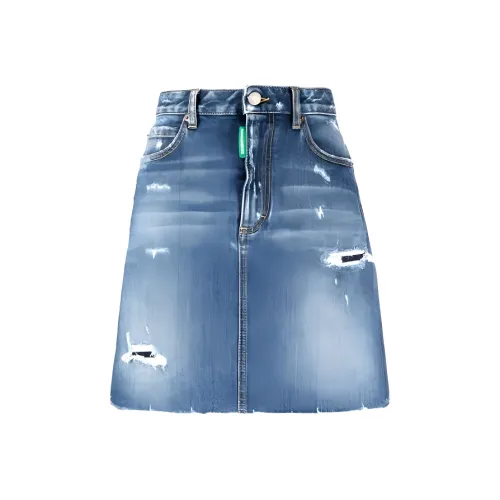 DSQUARED 2 SS22 Джинсовые короткие юбки Женские Синие
