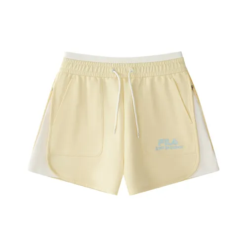 FILA FUSION Повседневные шорты Женские Светло-желтые YE