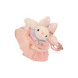 Большой бант: розовая пряжа, платье