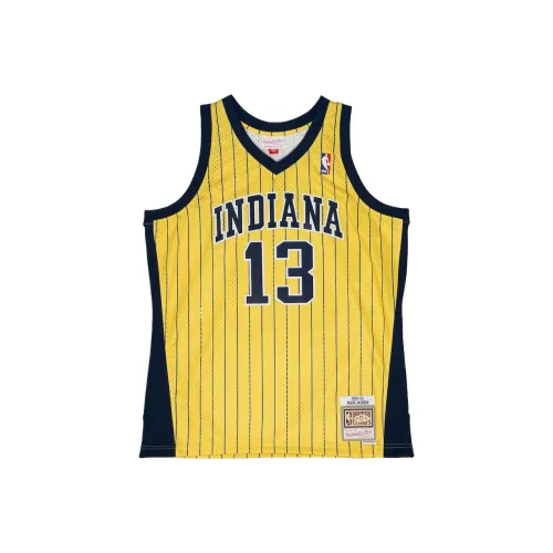 MITCHELL NESS Баскетбольная Джерси Фанатская версия Мужская Желтая