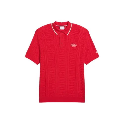 Wilson Red Men's Polo
