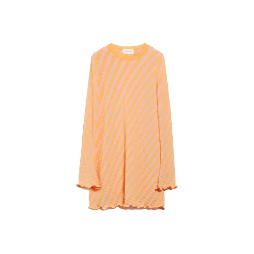 Спортивный Ma Длинное Платье с Длинными Рукавами Женское Розовое