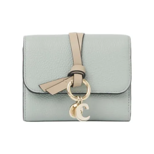 Chloe Alphabet Телячья кожа Кошелек Женские Синий Розовый