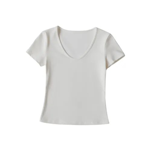 LONGMEI Белые Женские Футболки
