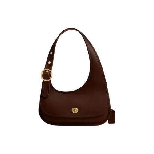 COACH Cashin Кожа Сумка через плечо Большая Женская Кленовый