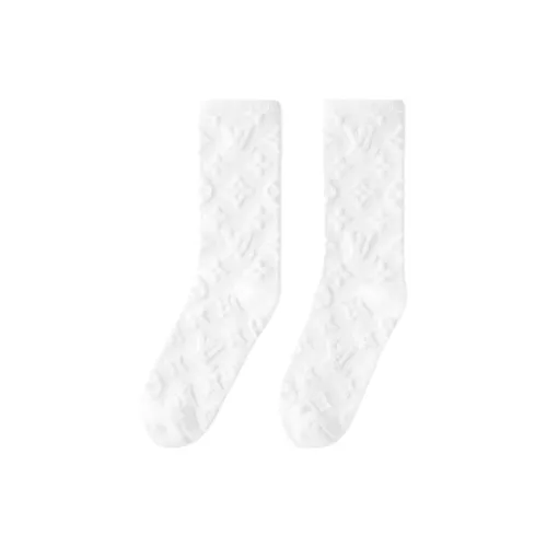 LOUIS VUITTON FW25 Носки Crew Мужские 1 Пачка Белые