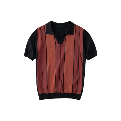 SOARIN YUPPIE Thriving Красные Полосы Мужская Футболка