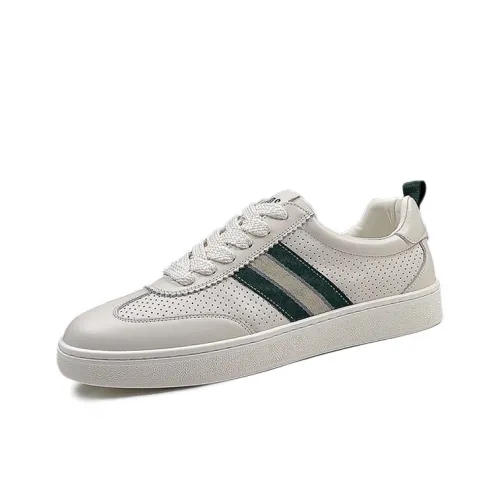 SENJIALUO Противоскользящие Устойчивые к износу Легкие Низкие Кроссовки для скейтбординга Мужские Белые