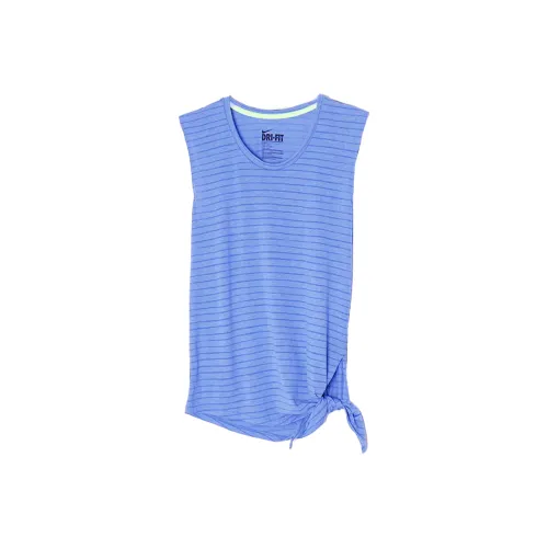 Nike Dri Fit Майка Женская Синий Фиолетовый