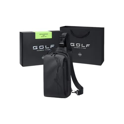GOLF Ткань Sling Сумка Стандартная Мужская Ночь Черный Альпийский Зеленый