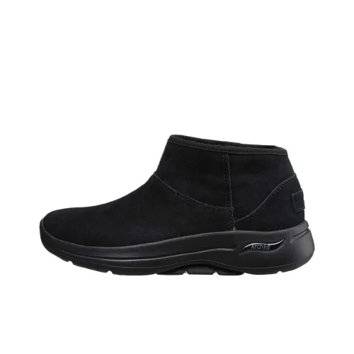 Skechers Go Walk Arch Fit Короткий Сноубутсы Женские Черный