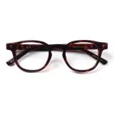 Глубокая оправа «черепаховый узор» с прозрачными линзами