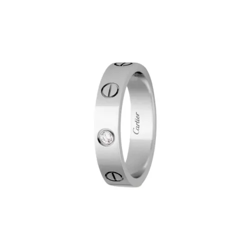 Cartier Обручальное Кольцо #LOVE#, 1 Бриллиант Белое Золото, Бриллиант