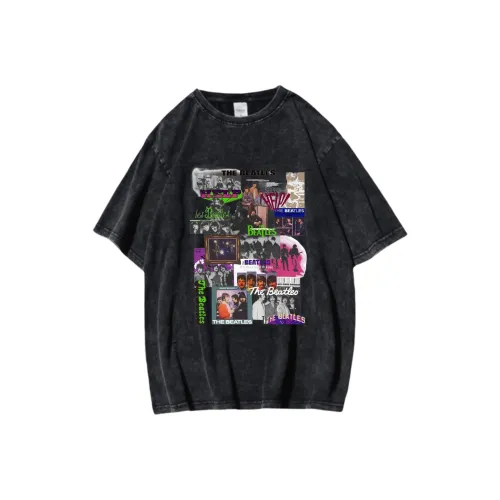 XIAOLIZI Промытый черный Женские футболки