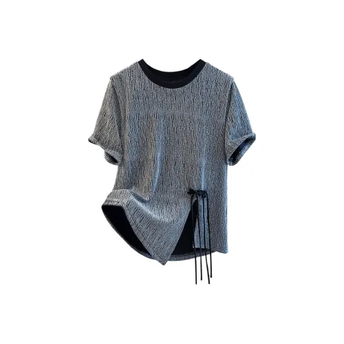 SIBAISHE Серебристо-серый Женские T-рубашки