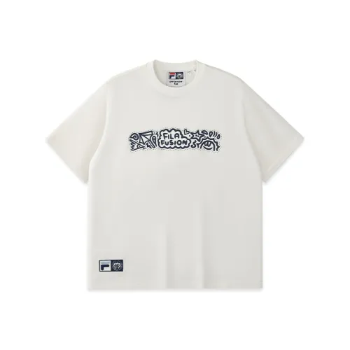 FILA FUSION X MR.DOODLE T-Shirt Унисекс Облачный Белый