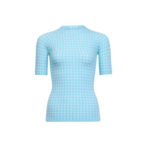 Alaia Стандартная T-рубашка Женская Синяя