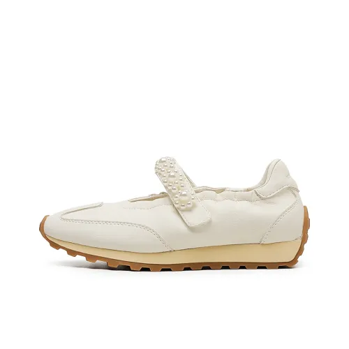 Angelmi Платформа Туфли Мэри Джейн Низкие Топ Женские Белые