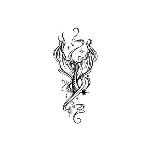 XNTX Эльф Русалка Длинный Долговечный Временные Татуировки с Травяным Эффектом