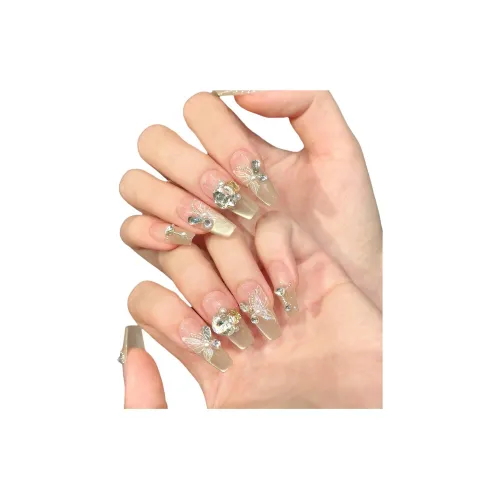 XIAMEIYU Discus Весна SAKURA Универсальный Фея 25mm False Nail Трапециевый Телесный Смудж