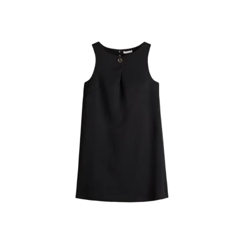 H&M Черные Женские Платья без рукавов